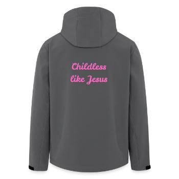 Sans enfants comme Jésus - Veste softshell homme en polyester recyclé Stanley/Stella - noir - Dos - AI Model Male 185 light (185cm)