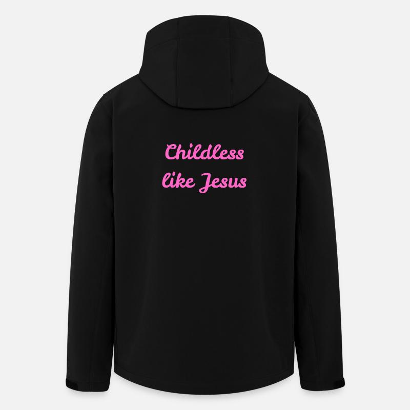 Kinderlos wie Jesus - Recycelte Männer Softshell-Jacke von Stanley/Stella - Schwarz