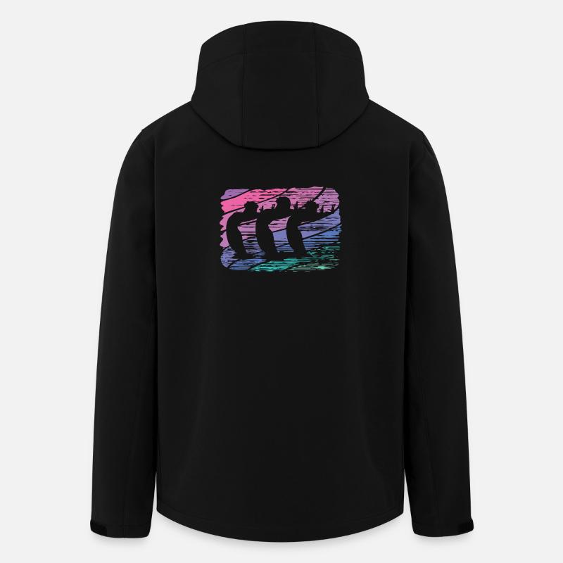 Artistic Swim Team Synchronschwimmen - Recycelte Männer Softshell-Jacke von Stanley/Stella - Schwarz