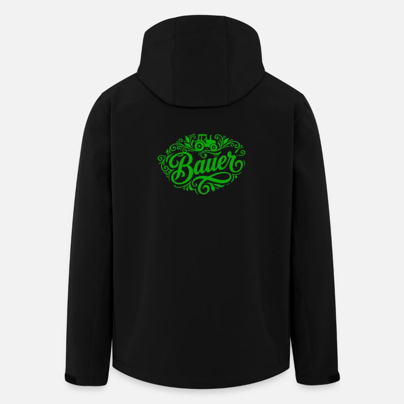 Bauer Farmer - Recycelte Männer Softshell-Jacke von Stanley/Stella - Schwarz