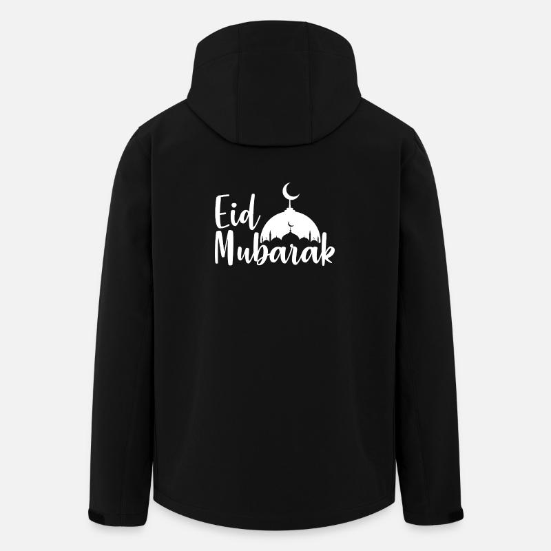 Silhouette der Eid Mubarak-Moschee - Recycelte Männer Softshell-Jacke von Stanley/Stella - Schwarz
