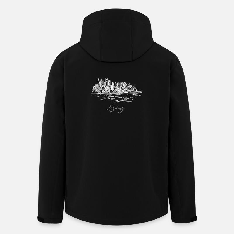 Sydney City - Australia - Men’s Recycled Softshell Jacket by Stanley/Stella - black