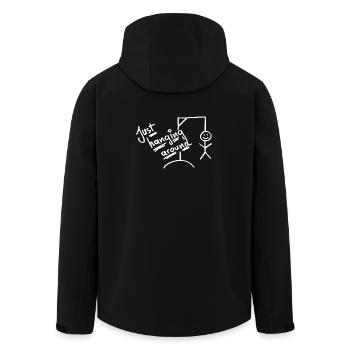 Traîner - traîner - l’humour noir - Veste softshell homme en polyester recyclé Stanley/Stella - noir - Dos - AI Model Male 185 light (185cm)
