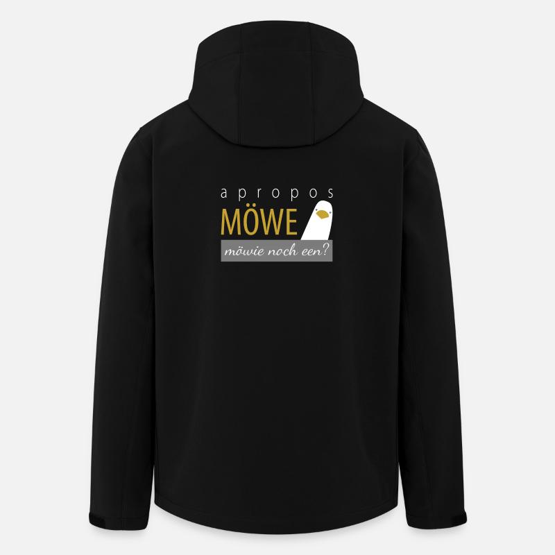 apropos Möwe - möwie noch een? - Recycelte Männer Softshell-Jacke von Stanley/Stella - Schwarz