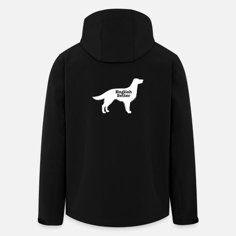 Setter anglais - Veste softshell homme en polyester recyclé Stanley/Stella - noir