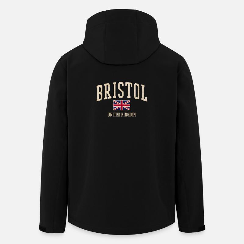 Bristol Uk - Recycelte Männer Softshell-Jacke von Stanley/Stella - Schwarz