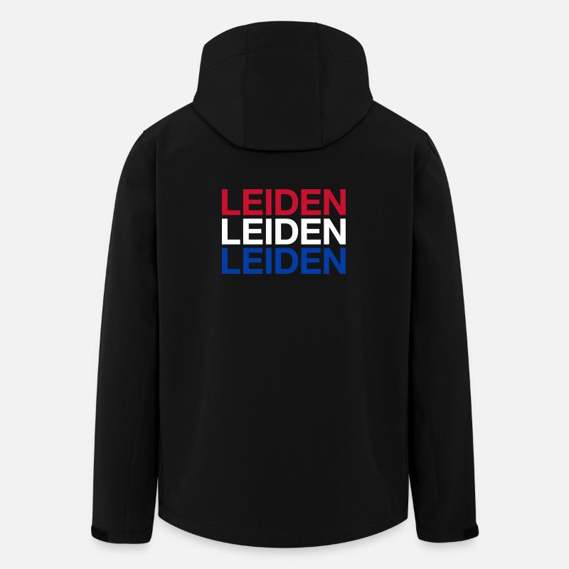 LEIDEN Pays-Bas Niederlande Flgge - Veste softshell homme en polyester recyclé Stanley/Stella - noir