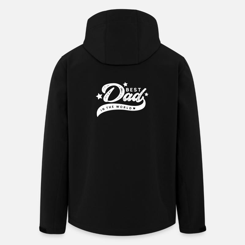 Bester Vater der Welt - Recycelte Männer Softshell-Jacke von Stanley/Stella - Schwarz