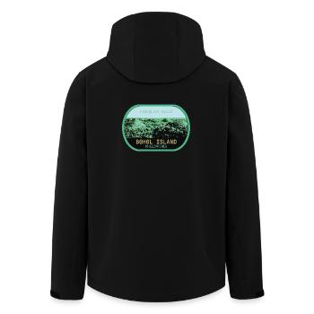 les Chocolate Hills à Bohol aux Philippines - Veste softshell homme en polyester recyclé Stanley/Stella - noir - Dos - AI Model Male 185 light (185cm)