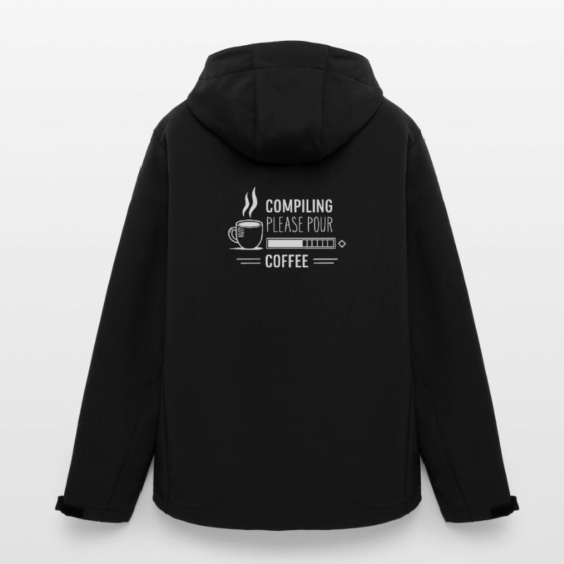 Programmers generate code from coffee Men’s Recycled Softshell Jacket by Stanley/Stella