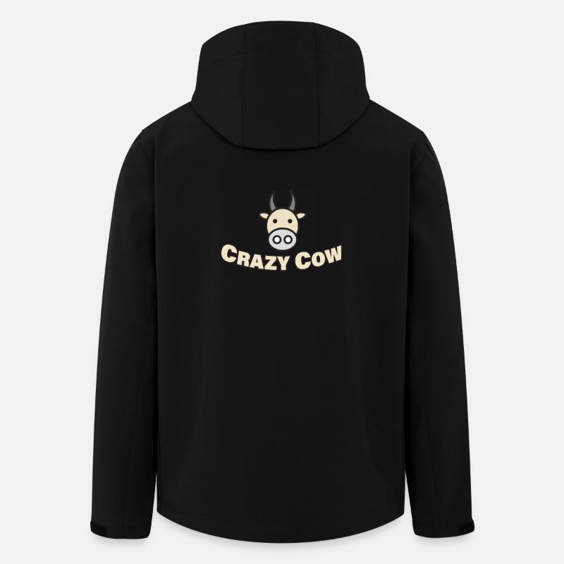 CRAZY COW - Men’s Recycled Softshell Jacket by Stanley/Stella - black