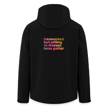 guitare basse - Veste softshell homme en polyester recyclé Stanley/Stella - noir - Dos - AI Model Male 185 light (185cm)