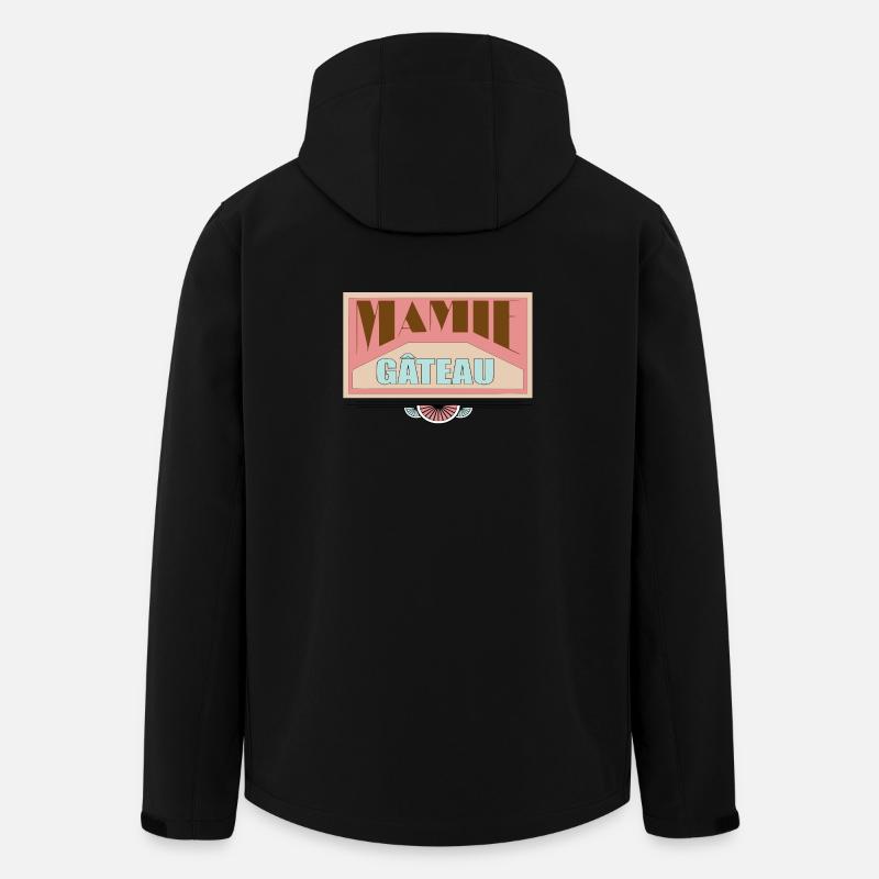 Oma-Kuchen - Recycelte Männer Softshell-Jacke von Stanley/Stella - Schwarz