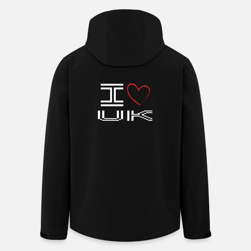 Verpixeltes Herz Liebe Design - Recycelte Männer Softshell-Jacke von Stanley/Stella - Schwarz