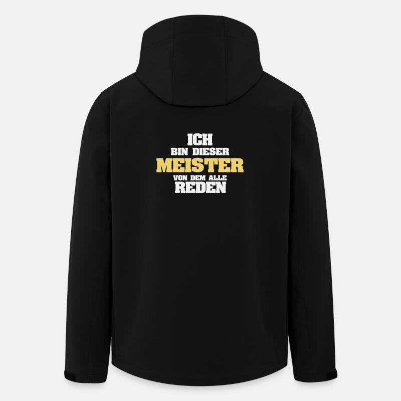 Beruf Meister - Recycelte Männer Softshell-Jacke von Stanley/Stella - Schwarz