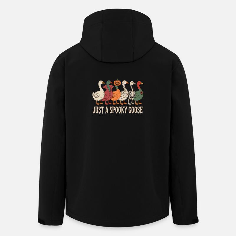 Just A Spooky Goose Halloween Vibes - Men’s Recycled Softshell Jacket by Stanley/Stella - black