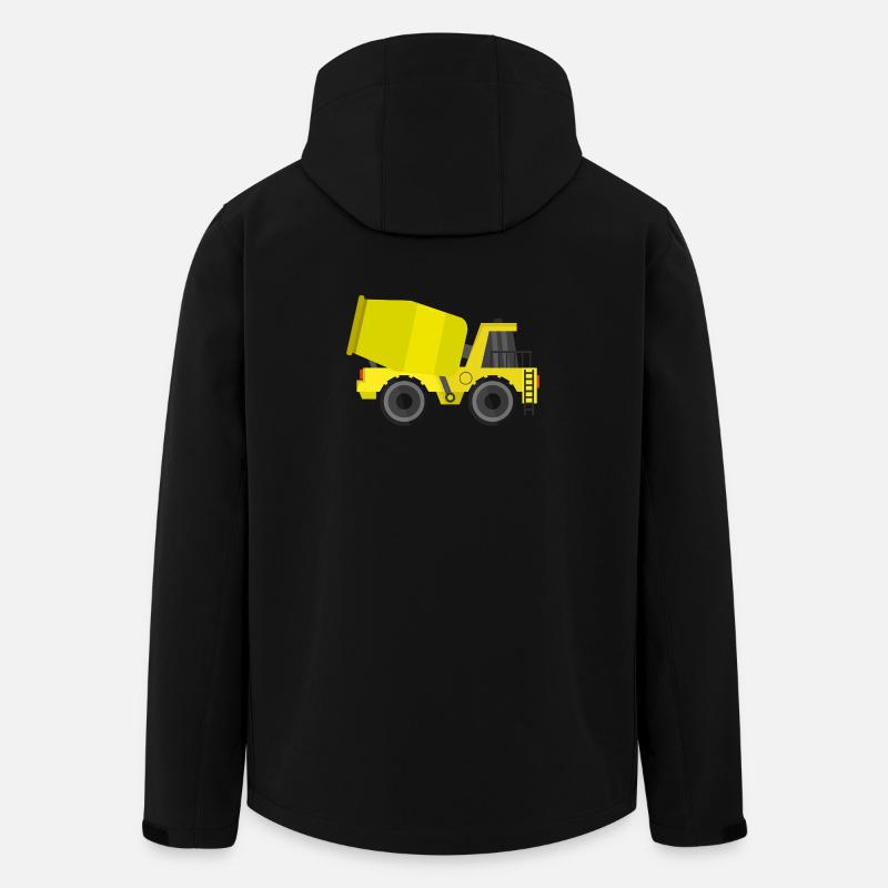 Betonmischer-LKW - Recycelte Männer Softshell-Jacke von Stanley/Stella - Schwarz