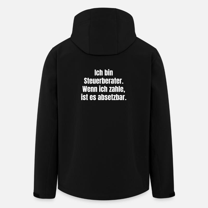 Steuerberater Zitat Absetzbarkeit - Recycelte Männer Softshell-Jacke von Stanley/Stella - Schwarz