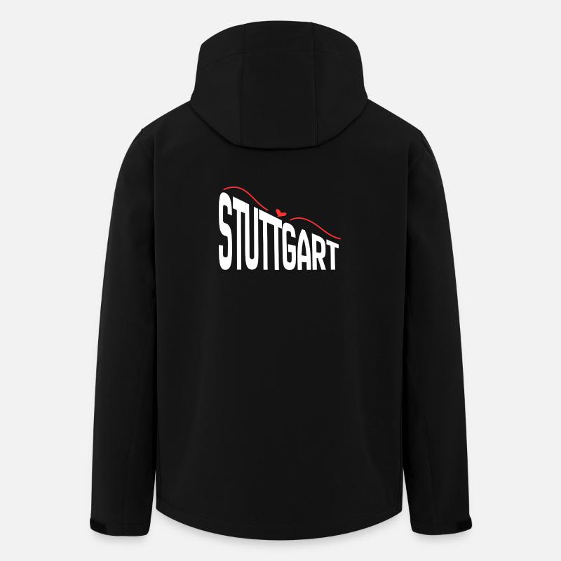 Stuttgart - Recycelte Männer Softshell-Jacke von Stanley/Stella - Schwarz