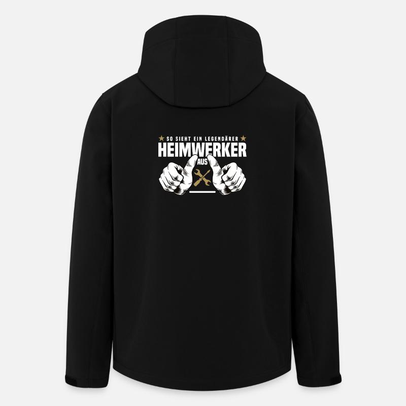 Heimwerker - Recycelte Männer Softshell-Jacke von Stanley/Stella - Schwarz