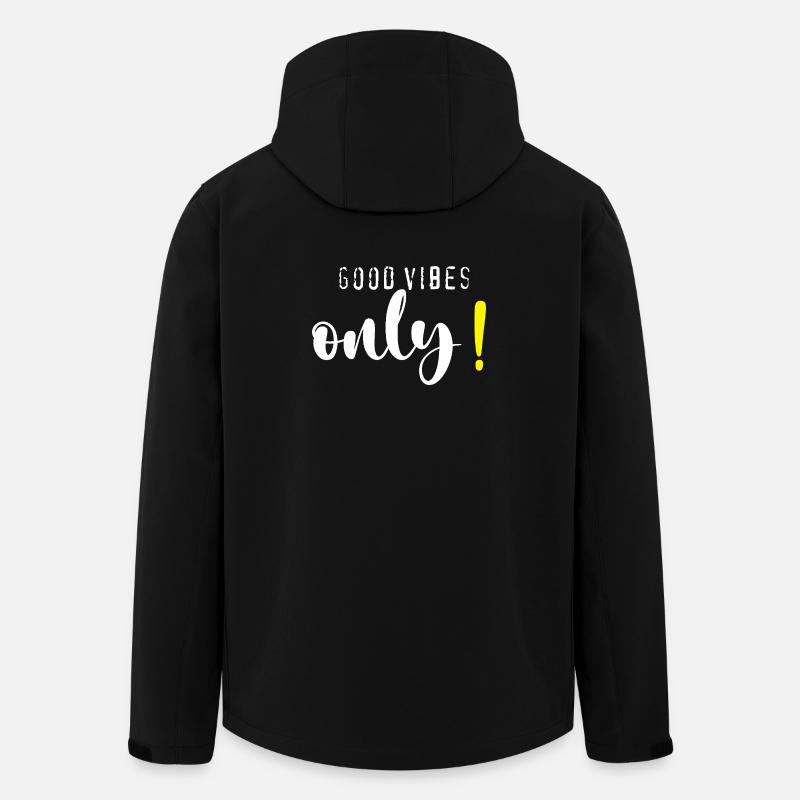 Good.vibes.only - Recycelte Männer Softshell-Jacke von Stanley/Stella - Schwarz