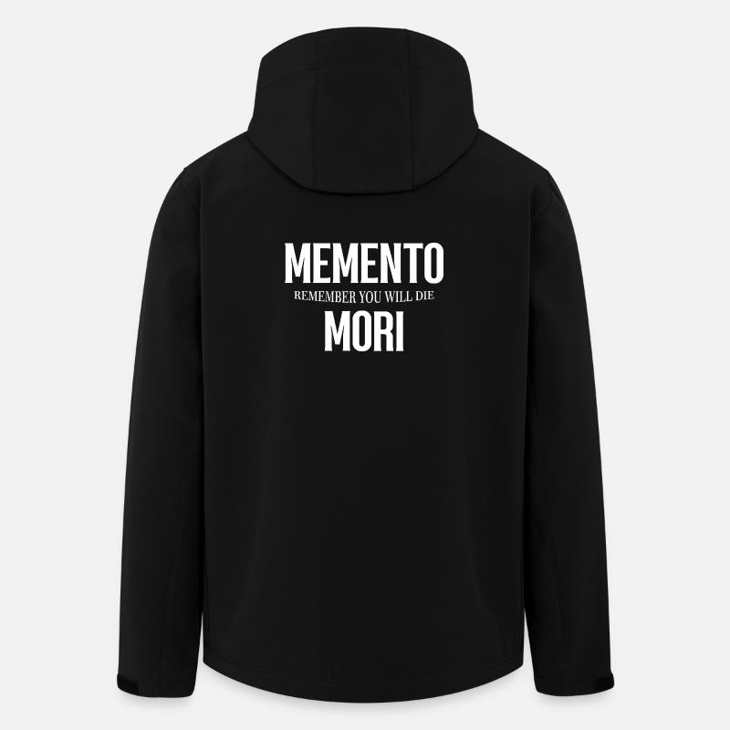Gothic Memento Mori Design - Men’s Recycled Softshell Jacket by Stanley/Stella - black