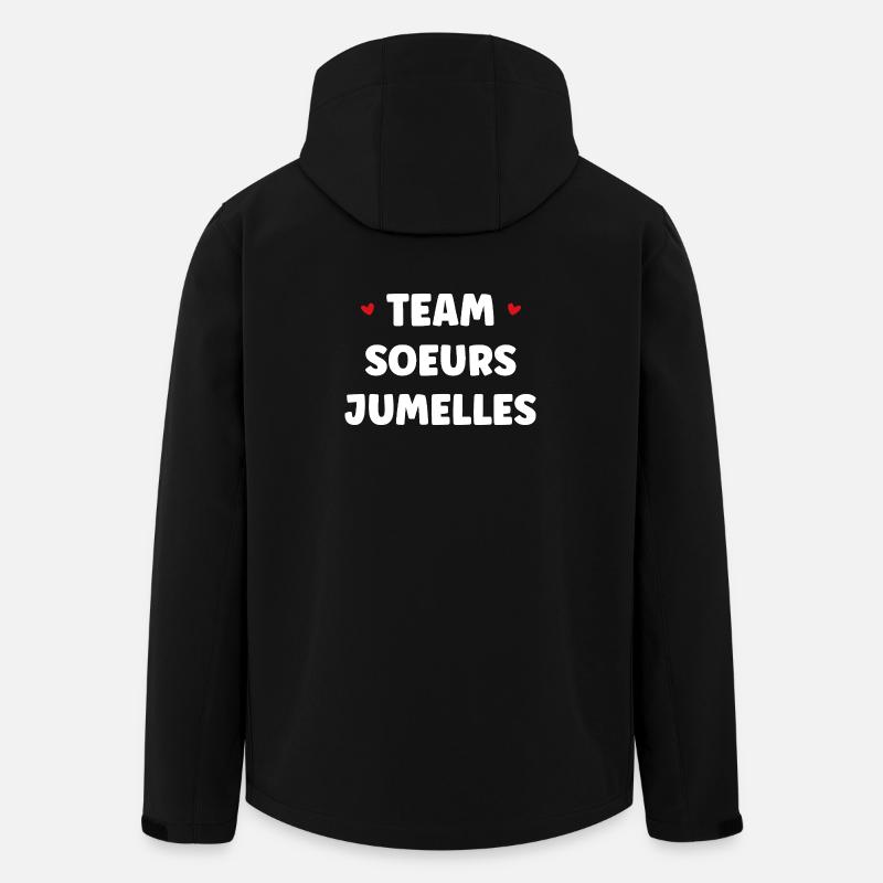 Team Twinned Sisters - Men’s Recycled Softshell Jacket by Stanley/Stella - black