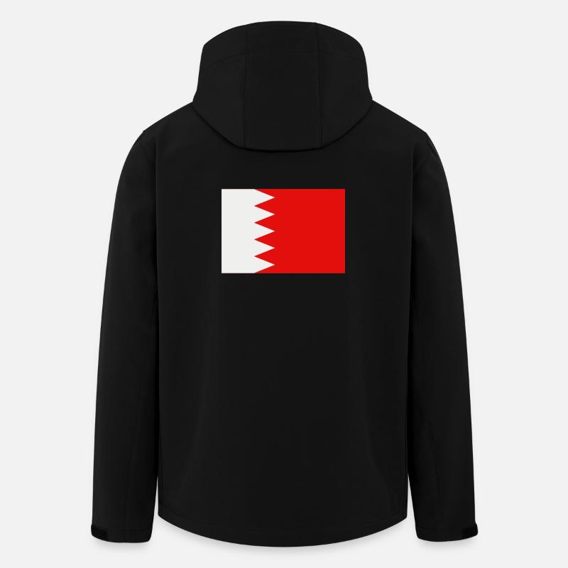 Drapeau de Bahreïn - Veste softshell homme en polyester recyclé Stanley/Stella - noir