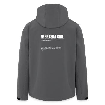 Détermination courageuse de la fille du Nebraska - Veste softshell homme en polyester recyclé Stanley/Stella - noir - Dos - AI Model Male 185 light (185cm)