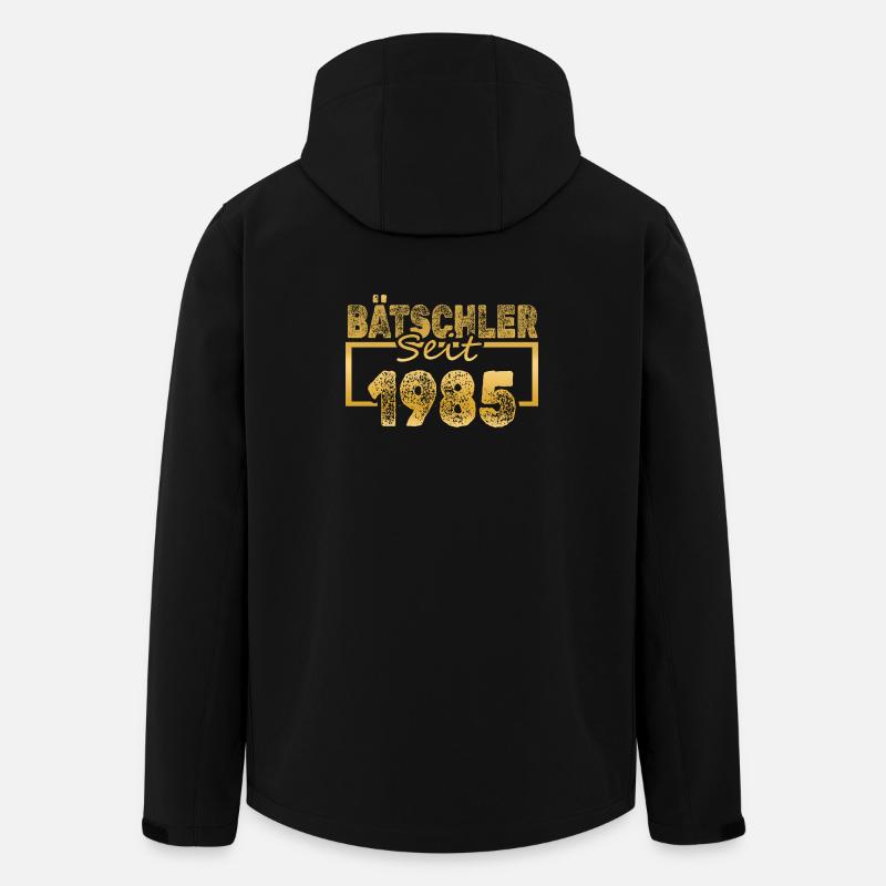 Jungeselle 1985 - Recycelte Männer Softshell-Jacke von Stanley/Stella - Schwarz