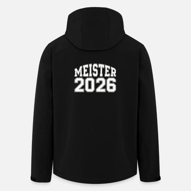 Meister 2026 Logo - Recycelte Männer Softshell-Jacke von Stanley/Stella - Schwarz
