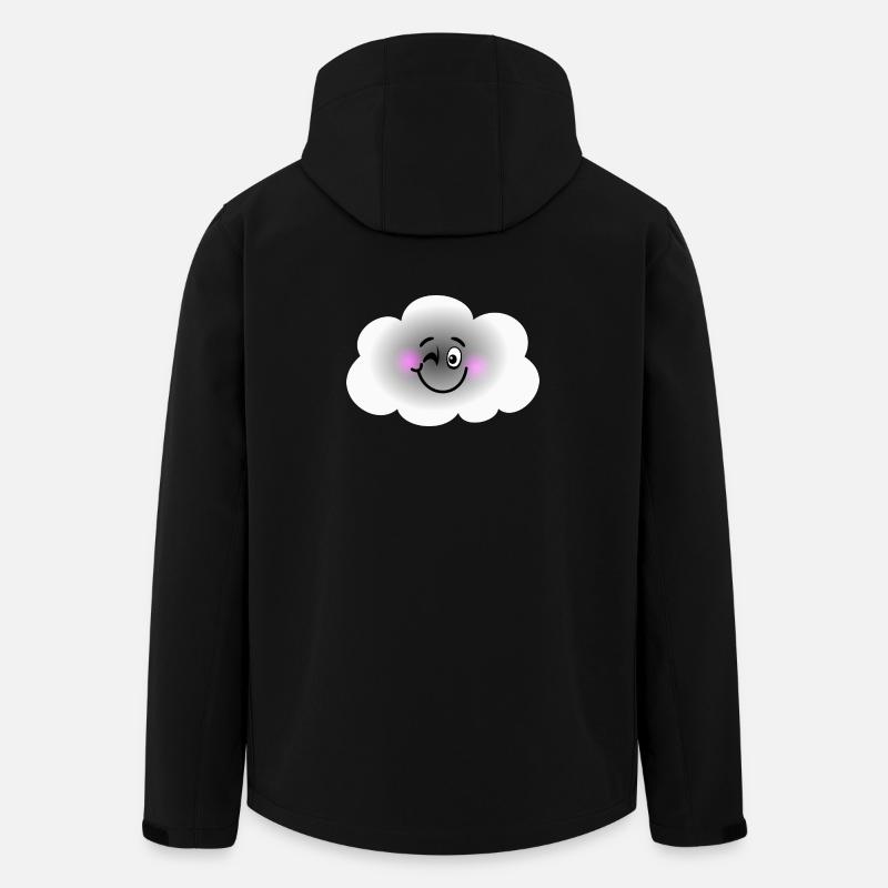 Glückliche Wolke - Recycelte Männer Softshell-Jacke von Stanley/Stella - Schwarz