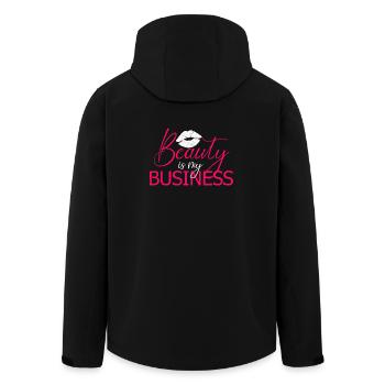 Salon de maquilleuse Beauty Is My Business - Veste softshell homme en polyester recyclé Stanley/Stella - noir - Dos - AI Model Male 185 light (185cm)