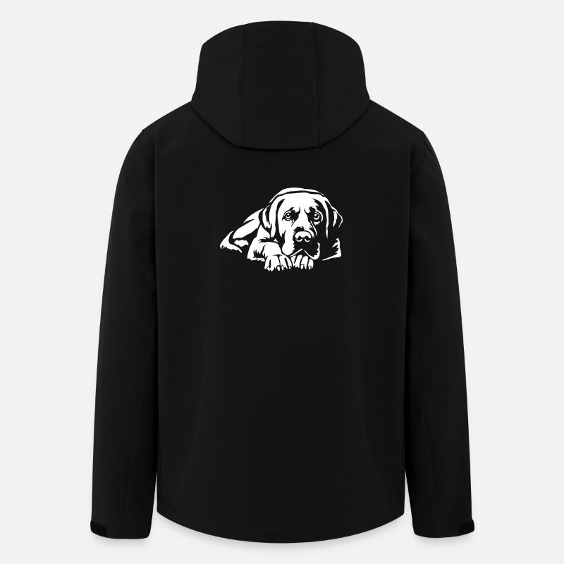 Labrador "Black Edition" - Recycelte Männer Softshell-Jacke von Stanley/Stella - Schwarz