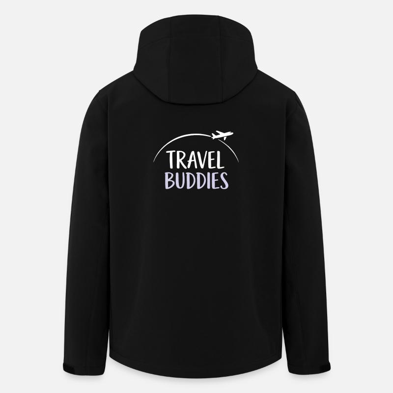 Travel Buddies - Men’s Recycled Softshell Jacket by Stanley/Stella - black