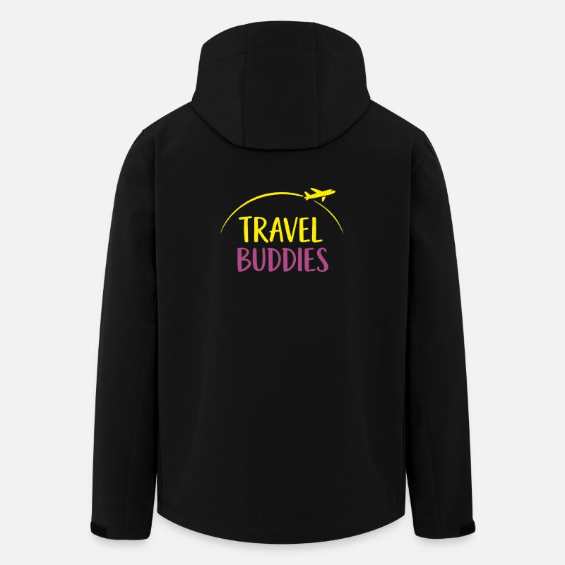 Travel buddies - Recycelte Männer Softshell-Jacke von Stanley/Stella - Schwarz