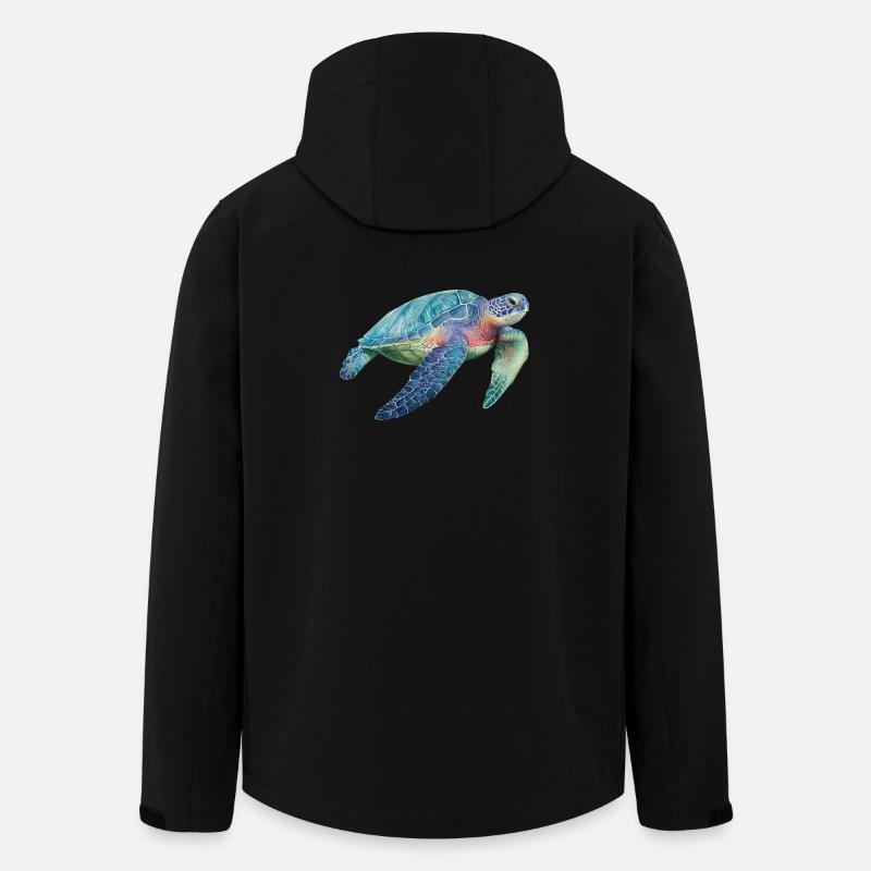 Tortue - Veste softshell homme en polyester recyclé Stanley/Stella - noir