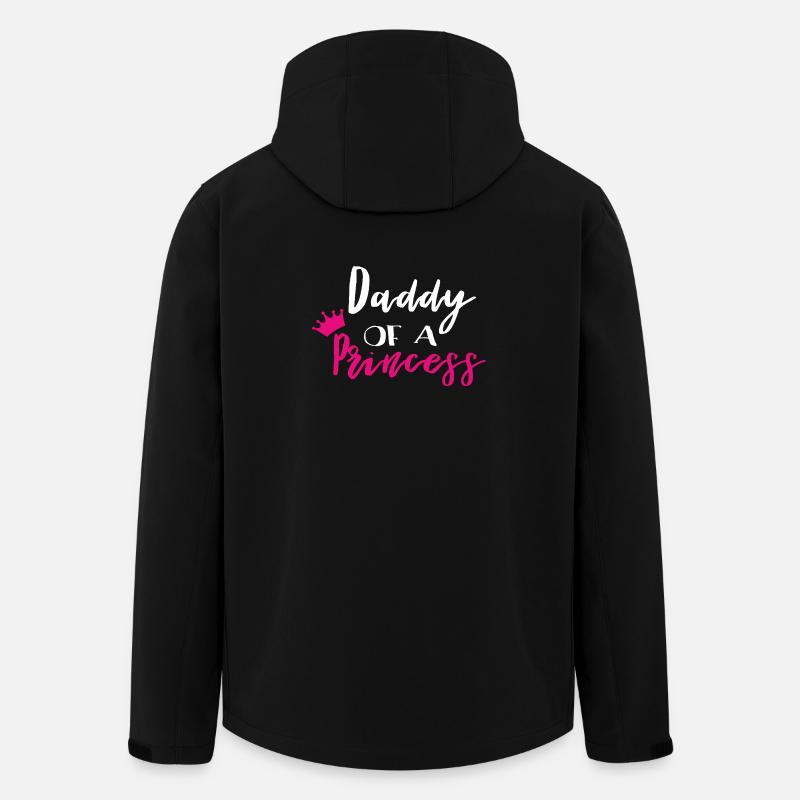 Le père d’une princesse - Veste softshell homme en polyester recyclé Stanley/Stella - noir