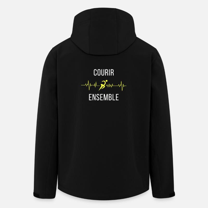 Courir Ensemble Cardio - Veste softshell homme en polyester recyclé Stanley/Stella - noir