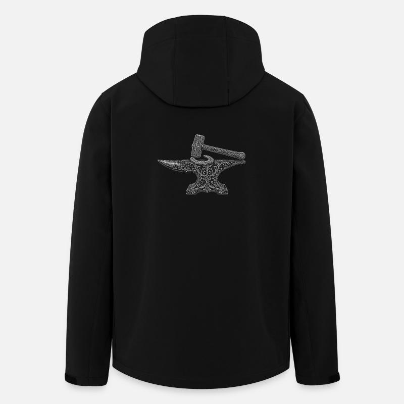Hufschmied - Recycelte Männer Softshell-Jacke von Stanley/Stella - Schwarz