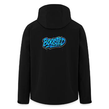 Boosted Spruch Camouflage JDM Tuning - Recycelte Männer Softshell-Jacke von Stanley/Stella - Schwarz - Hinten - AI Model Male 185 light (185cm)