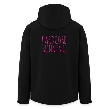 HARDCORE RUNNING - Recycelte Männer Softshell-Jacke von Stanley/Stella - Schwarz - Hinten - AI Model Male 185 light (185cm)