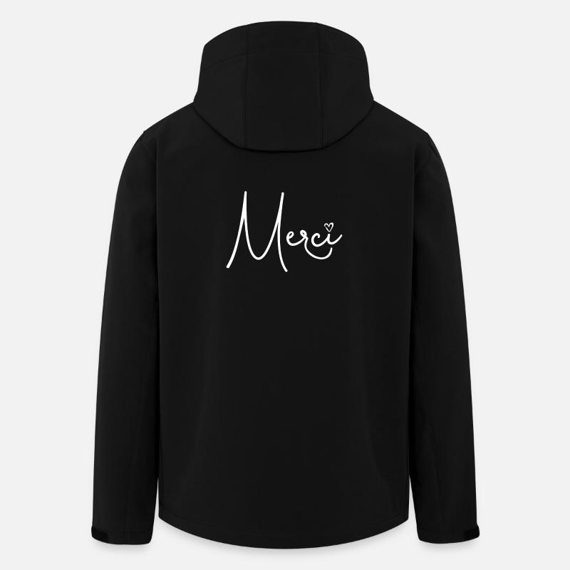 Merci - Veste softshell homme en polyester recyclé Stanley/Stella - noir