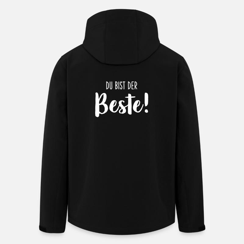 Du bist der Beste - Recycelte Männer Softshell-Jacke von Stanley/Stella - Schwarz