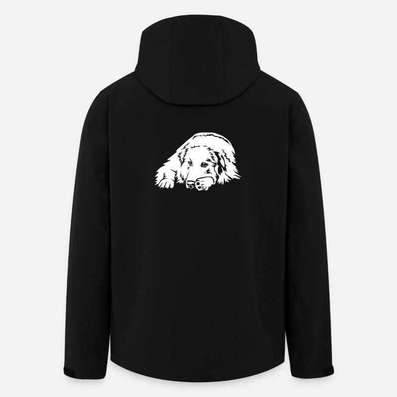 Pyrenäenberghund "Black Edition" - Recycelte Männer Softshell-Jacke von Stanley/Stella - Schwarz