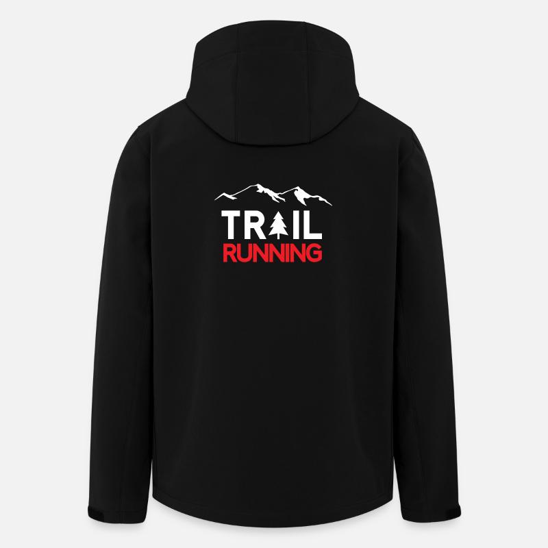 Trailrunning - Recycelte Männer Softshell-Jacke von Stanley/Stella - Schwarz