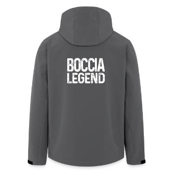 Boccia Player Boccia Legend Balls Boccia - Men’s Recycled Softshell Jacket by Stanley/Stella - anthracite - Back - AI Model Male 185 light (185cm)