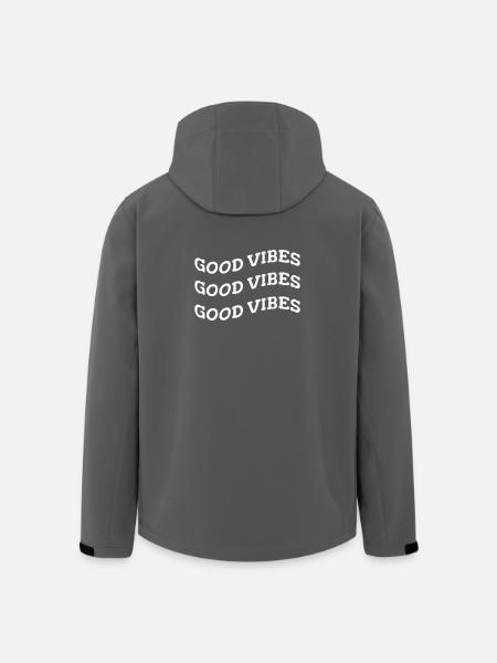 good vibes - Veste softshell homme en polyester recyclé Stanley/Stella - noir