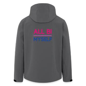 Pride Month LGBT - Alle bi(sexuell) Ich selbst - Recycelte Männer Softshell-Jacke von Stanley/Stella - Schwarz - Hinten - AI Model Male 185 light (185cm)