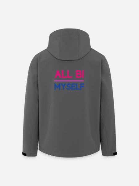 Pride Month LGBT - All Bi(sexual) Myself - Men’s Recycled Softshell Jacket by Stanley/Stella - black